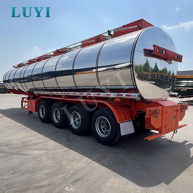40CBM Stainless Steel Tanker Semi Trailer