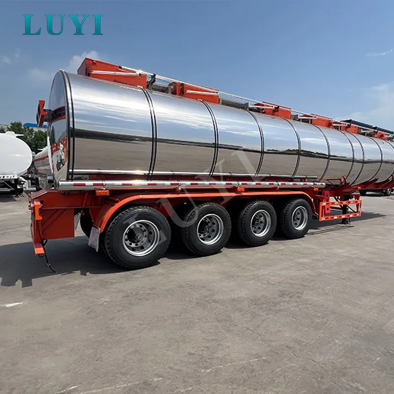 40CBM Stainless Steel Tanker Semi Trailer
