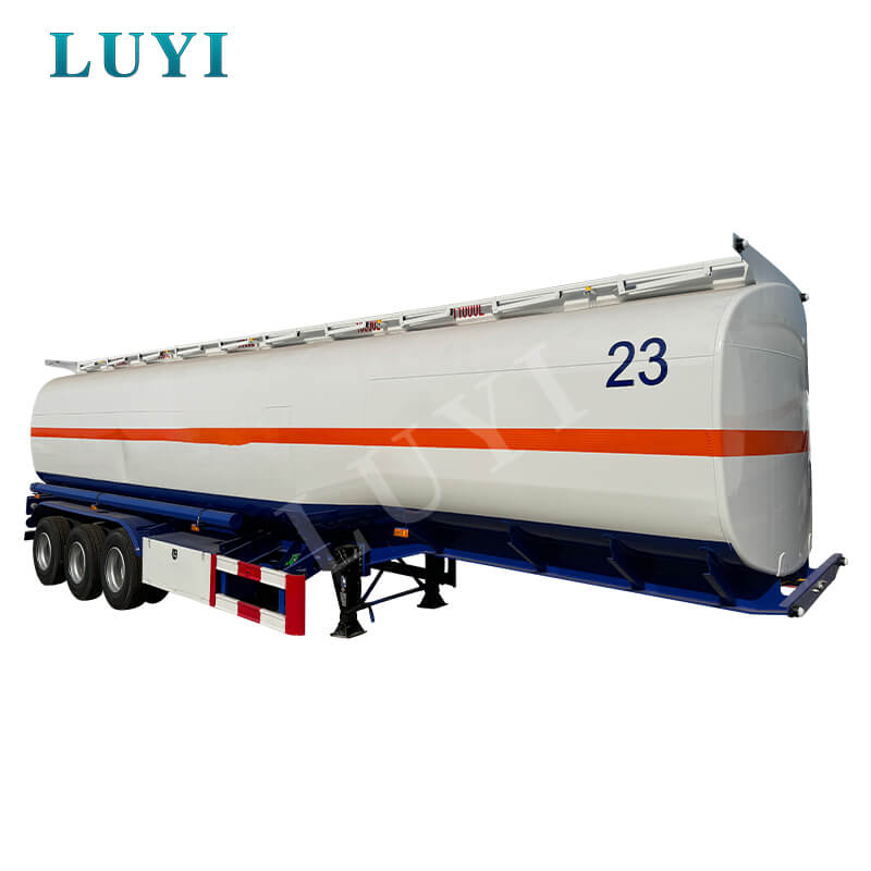 3 Axle 45000L Fuel Oil Tanker Semi Trailer