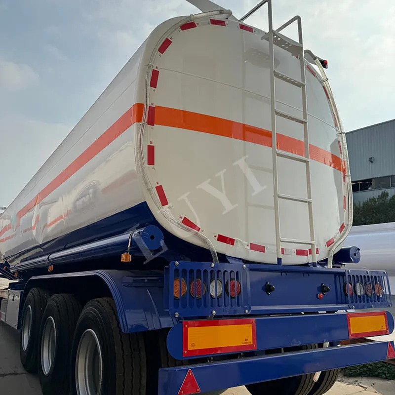 3 Axle 45000L Fuel Oil Tanker Semi Trailer