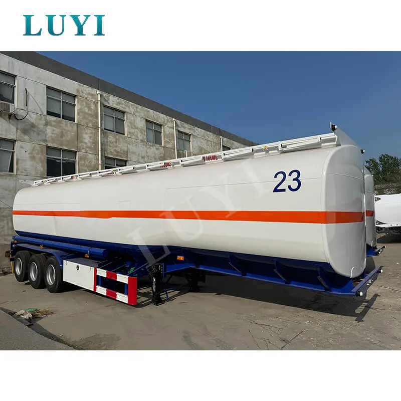 3 Axle 45000L Fuel Oil Tanker Semi Trailer