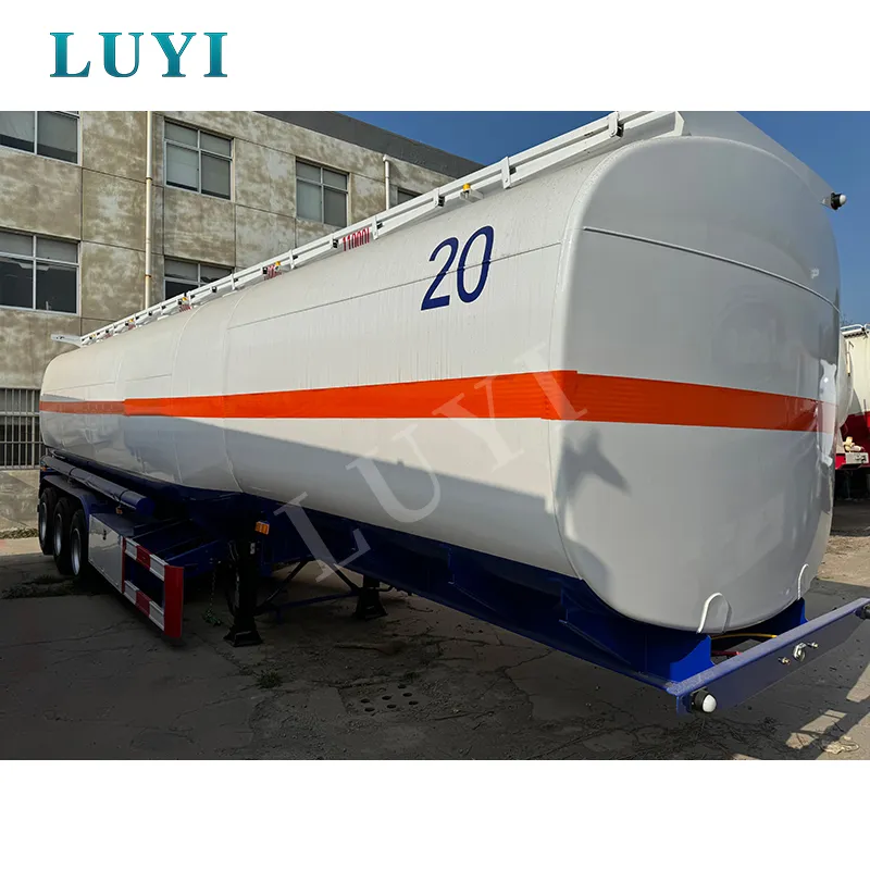 3 Axle 45000L Fuel Oil Tanker Semi Trailer