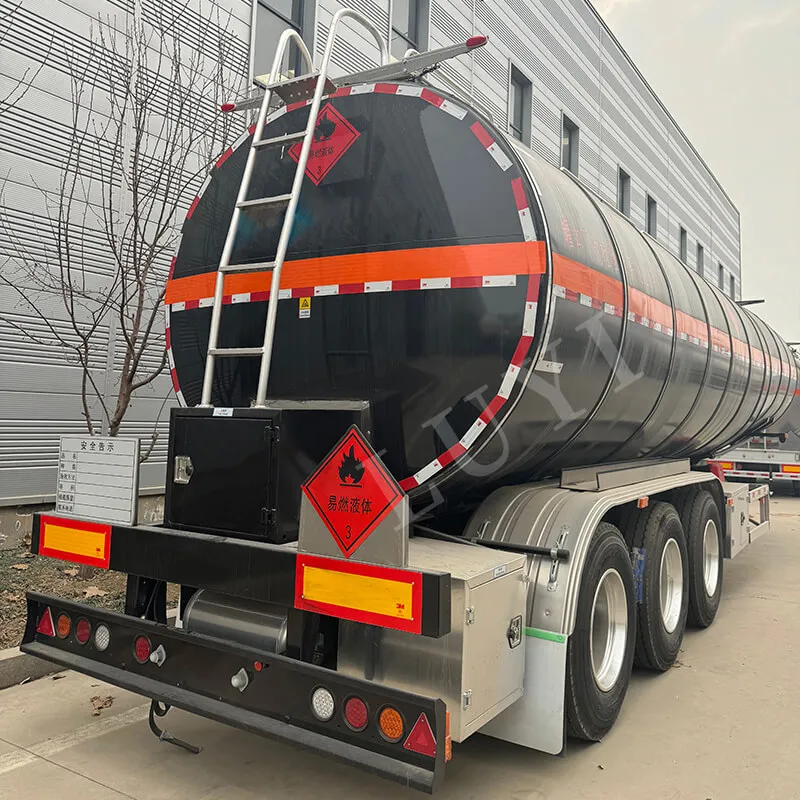 Hydraulic Fuel Tank Semi Trailer for Oil Bulk Transportation