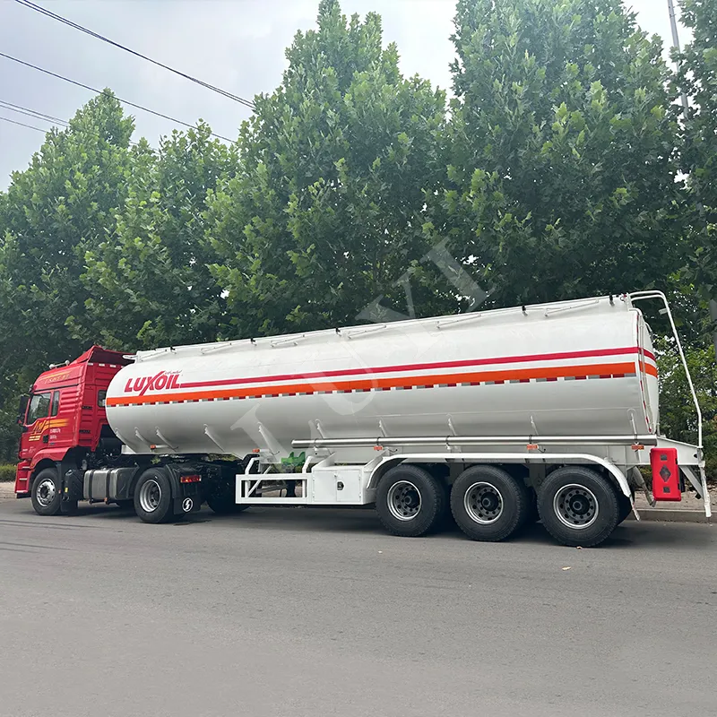45000L, 3 Axle, 4 Compartments Fuel Tank Semi Trailer