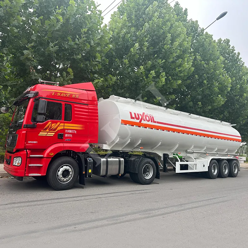 45000L, 3 Axle, 4 Compartments Fuel Tank Semi Trailer