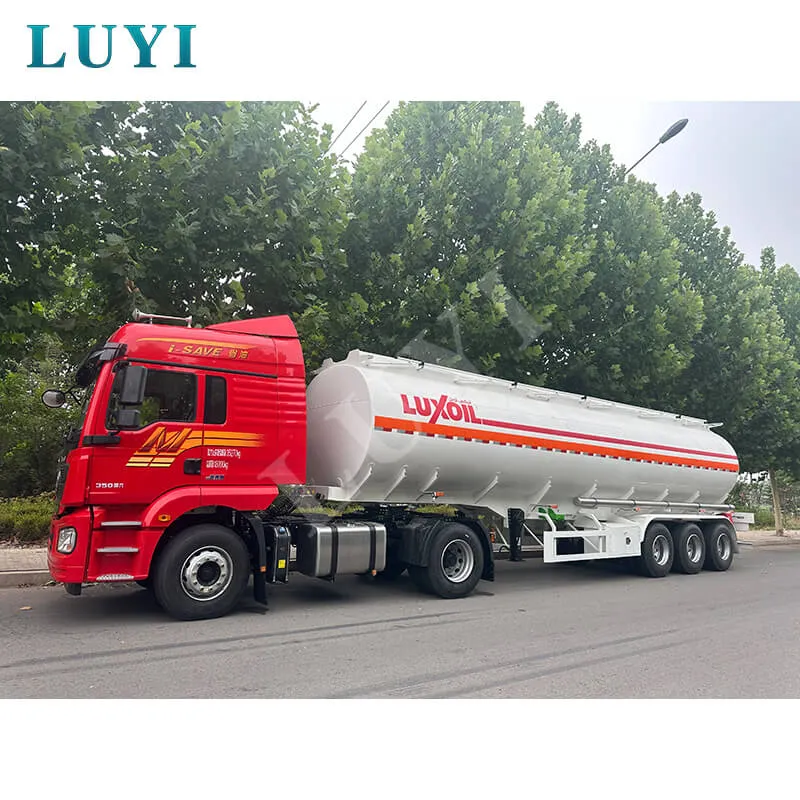 45000L, 3 Axle, 4 Compartments Fuel Tank Semi Trailer