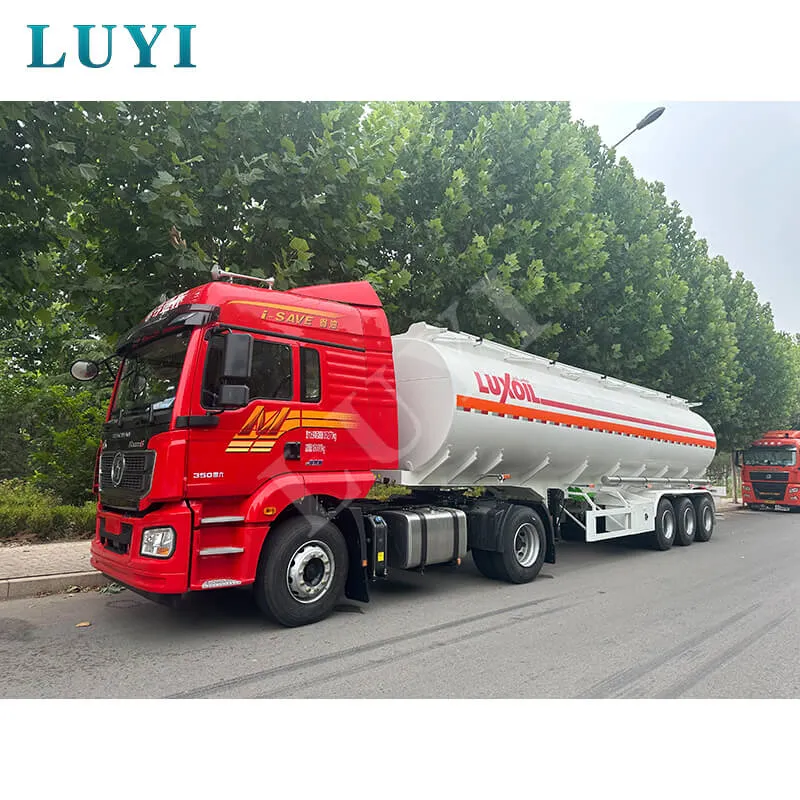 45000L, 3 Axle, 4 Compartments Fuel Tank Semi Trailer