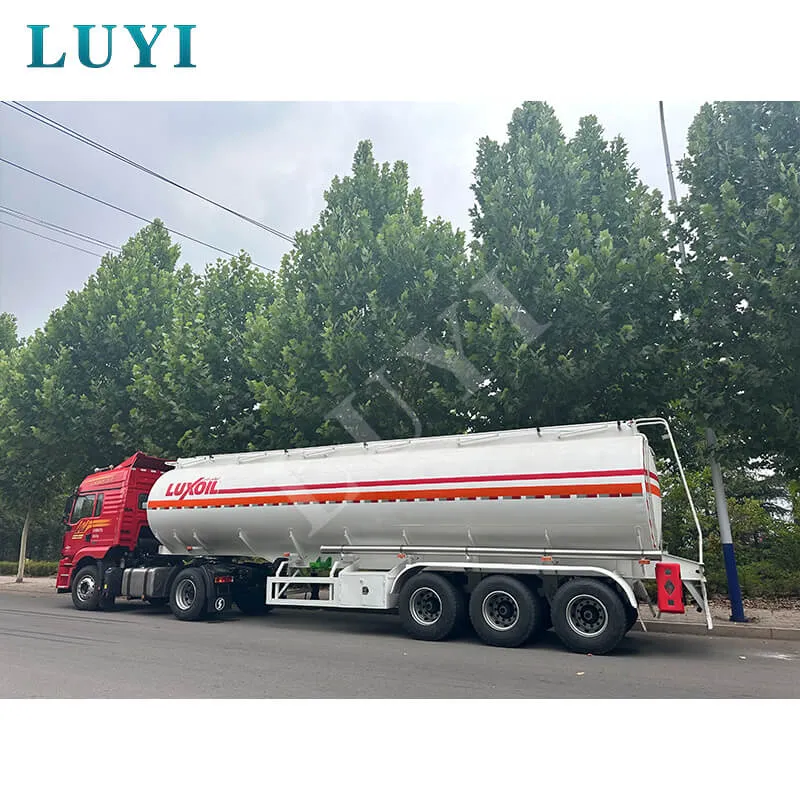 45000L, 3 Axle, 4 Compartments Fuel Tank Semi Trailer