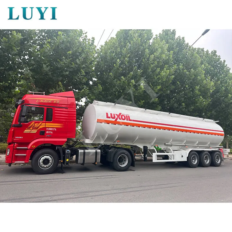 45000L, 3 Axle, 4 Compartments Fuel Tank Semi Trailer