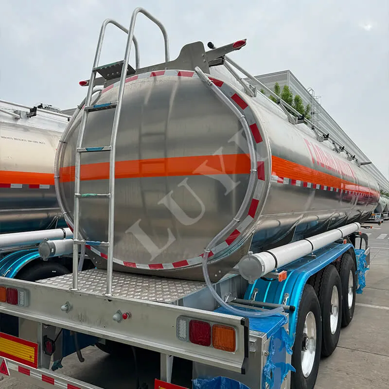 3 Axle Aluminum Alloy Fuel Tank Semi Trailer