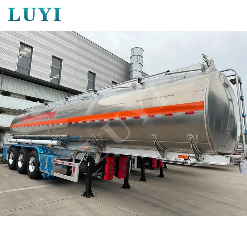 3 Axle Aluminum Alloy Fuel Tank Semi Trailer