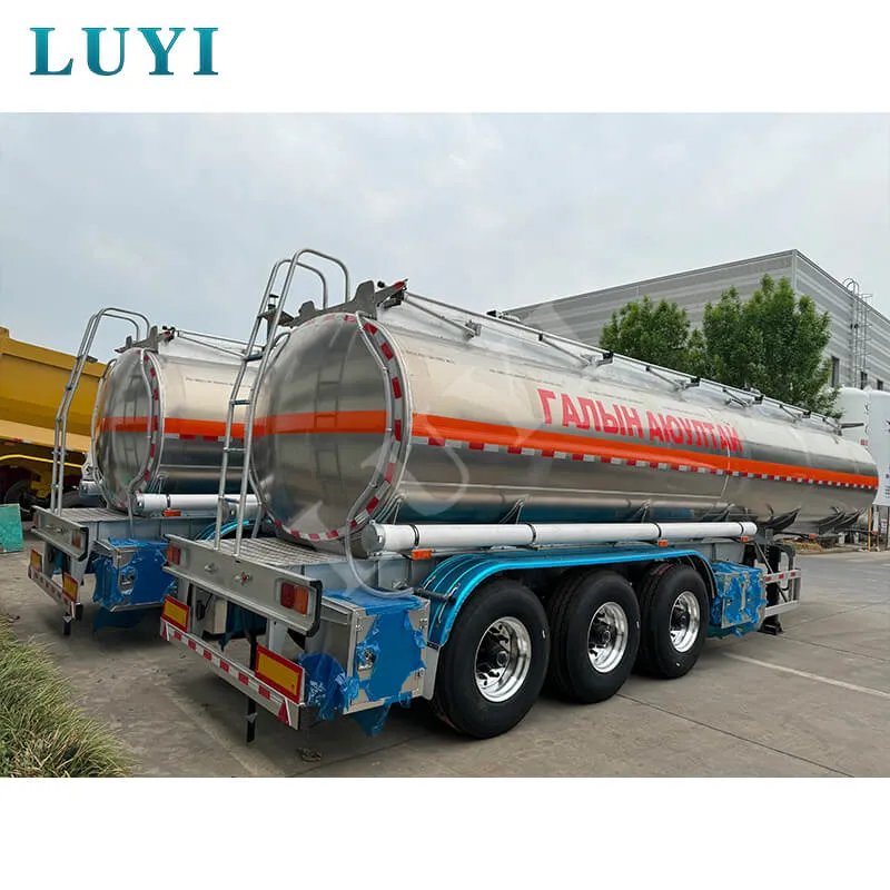 3 Axle Aluminum Alloy Fuel Tank Semi Trailer