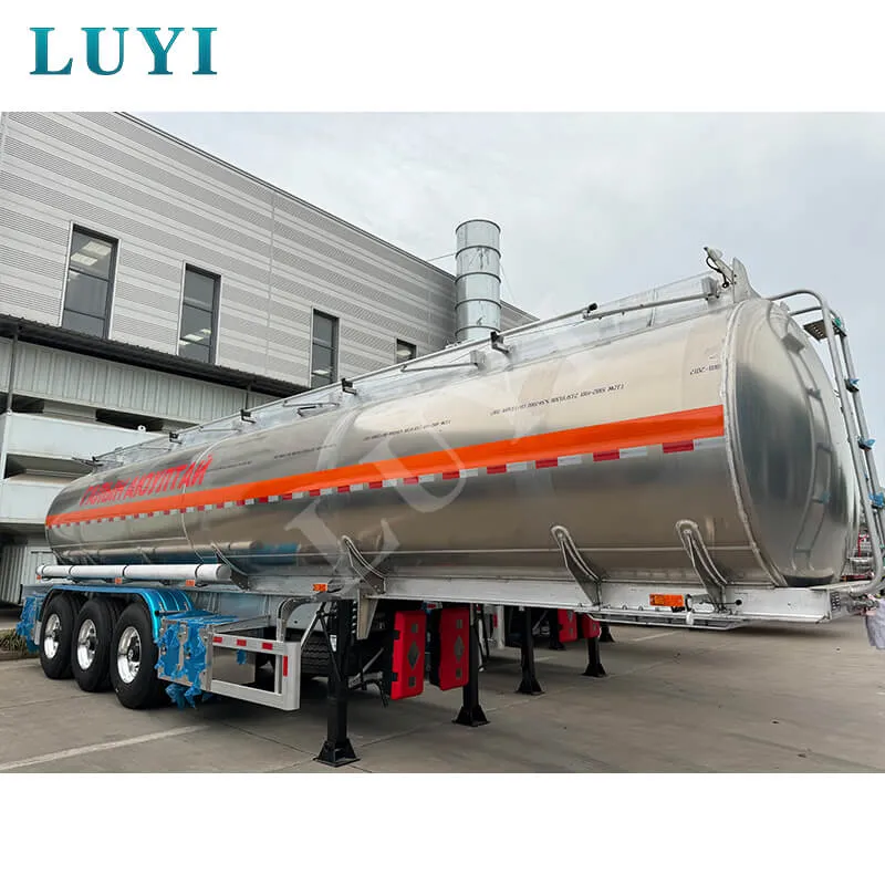 3 Axle Aluminum Alloy Fuel Tank Semi Trailer