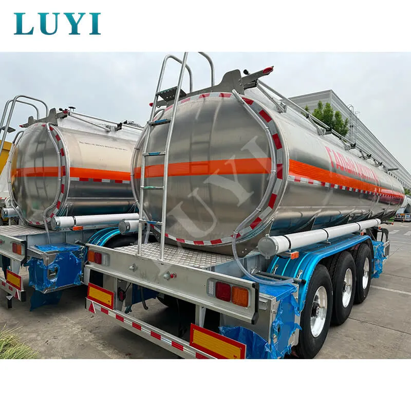 3 Axle Aluminum Alloy Fuel Tank Semi Trailer