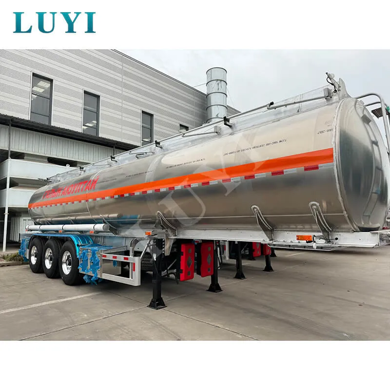 3 Axle Aluminum Alloy Fuel Tank Semi Trailer