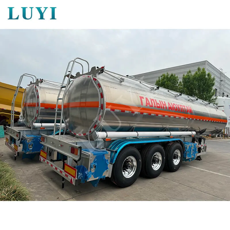 3 Axle Aluminum Alloy Fuel Tank Semi Trailer