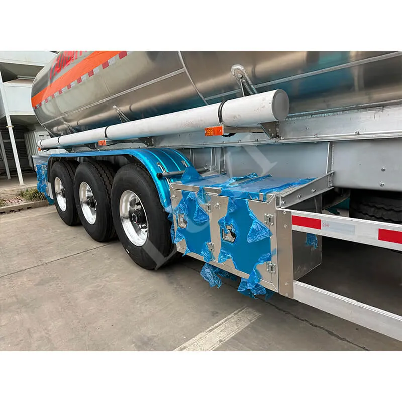 3 Axle Aluminum Alloy Fuel Tank Semi Trailer