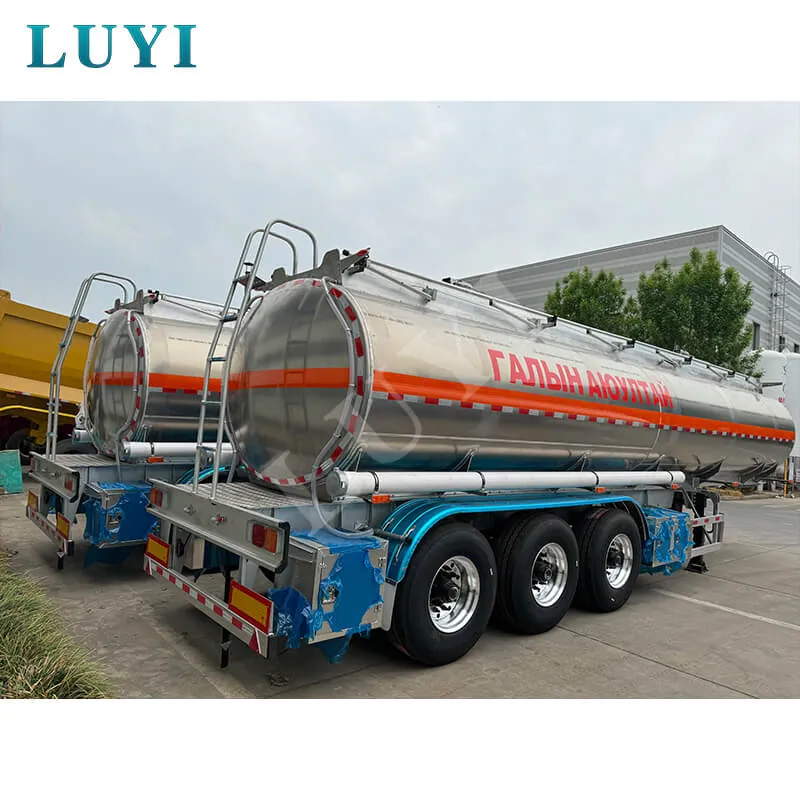 3 Axle Aluminum Alloy Fuel Tank Semi Trailer