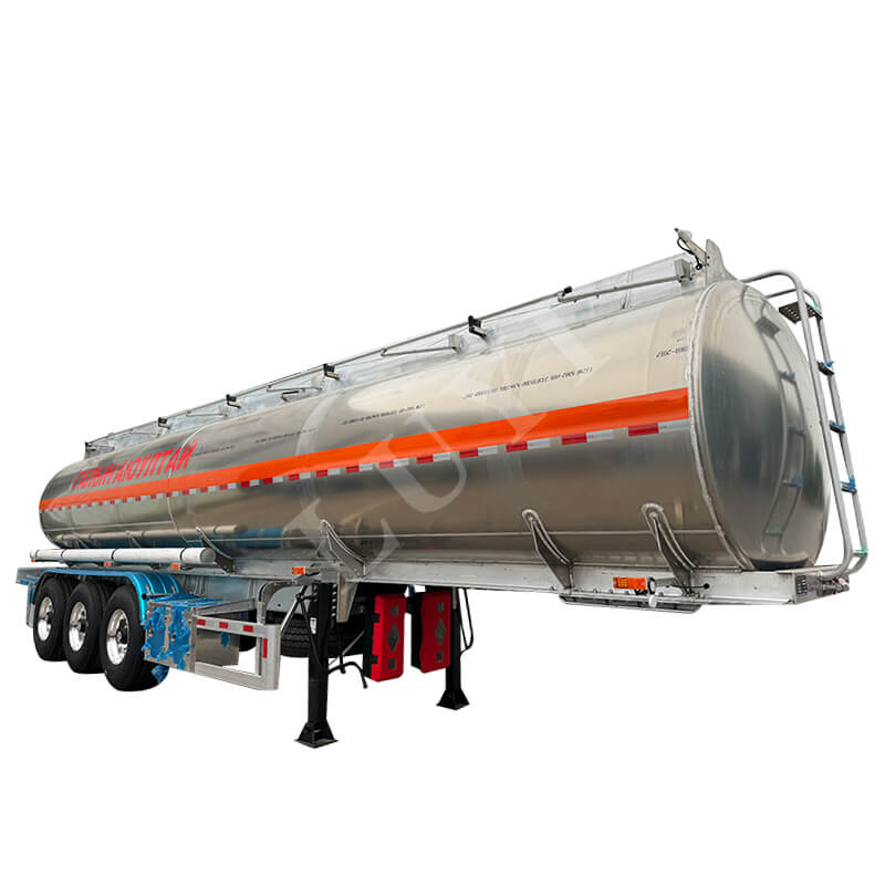 3 Axle Aluminum Alloy Fuel Tank Semi Trailer