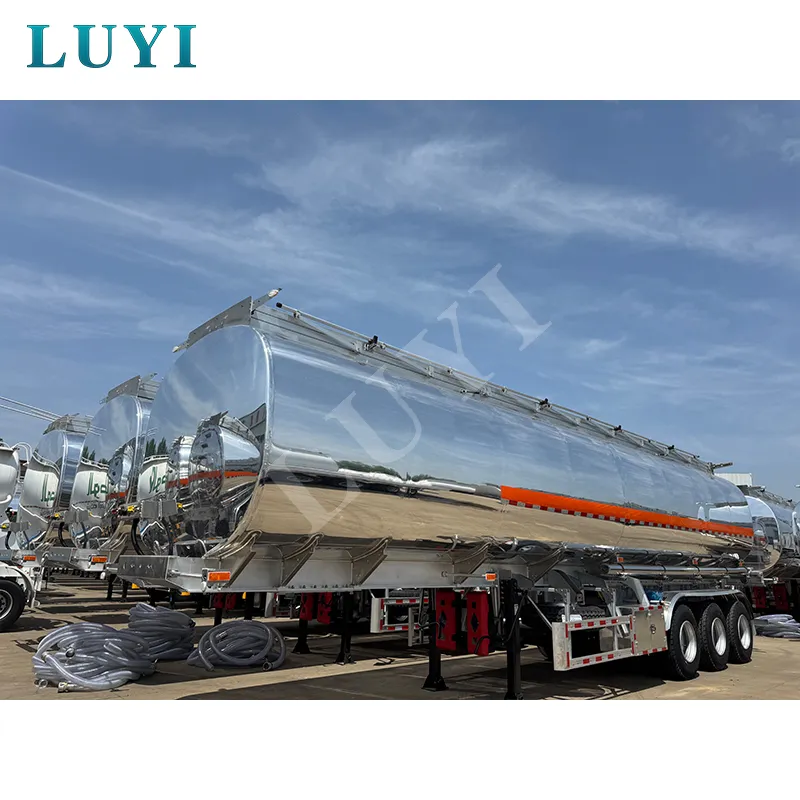 3 Axle Aluminum Alloy Fuel Tank Semi Trailer