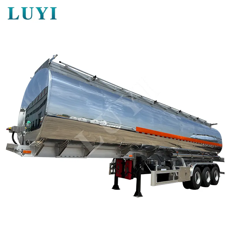 3 Axle Aluminum Alloy Fuel Tank Semi Trailer