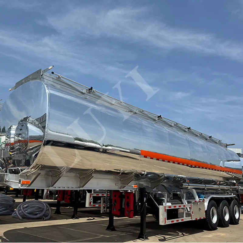 3 Axle Aluminum Alloy Fuel Tank Semi Trailer