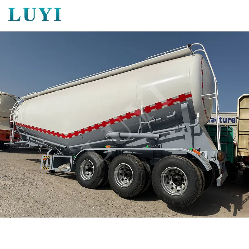3‑axle 40CBM bulk powder tanker semi‑trailer