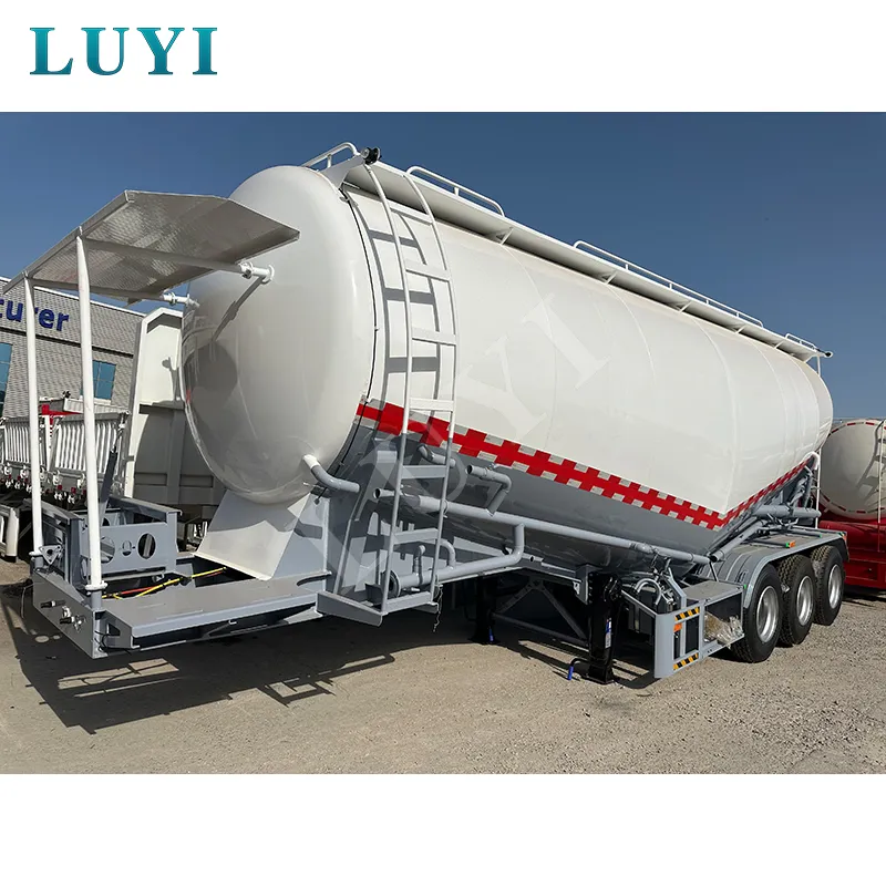 3‑axle 40CBM bulk powder tanker semi‑trailer