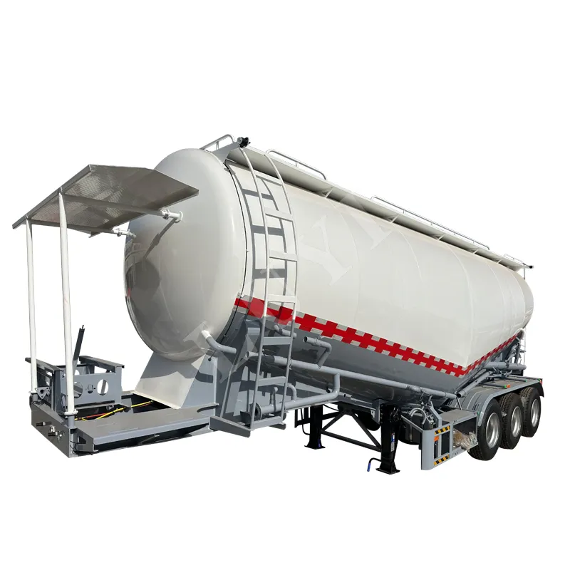 3‑axle 40CBM bulk powder tanker semi‑trailer