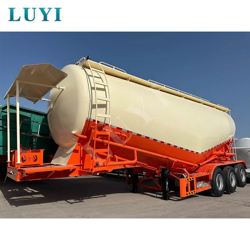 3‑axle 40CBM bulk powder tanker semi‑trailer