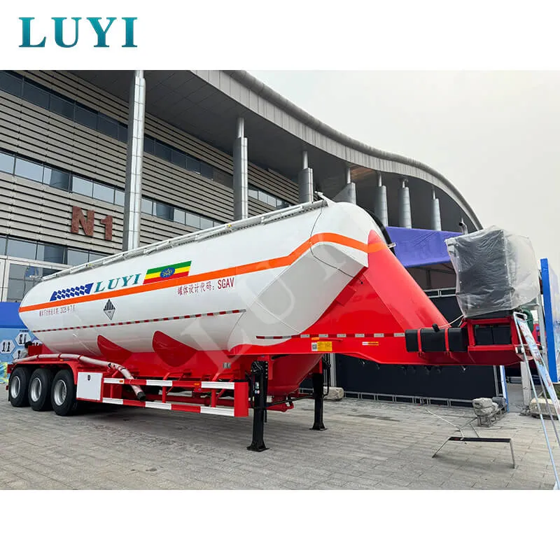 3‑axle vertical powder tank semi‑trailer