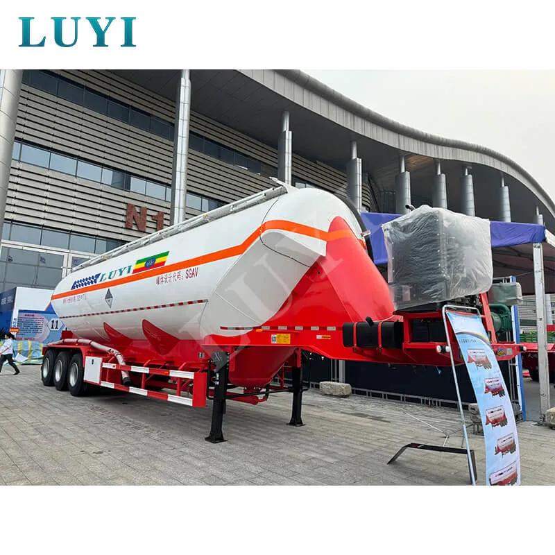 3‑axle vertical powder tank semi‑trailer