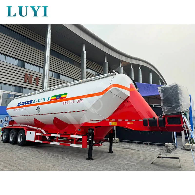 3‑axle vertical powder tank semi‑trailer