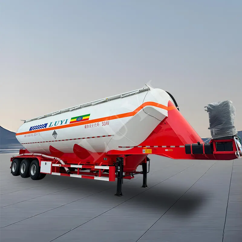 3‑axle vertical powder tank semi‑trailer