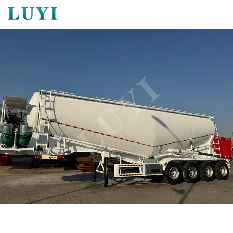 4‑axle powder tank semi‑trailer
