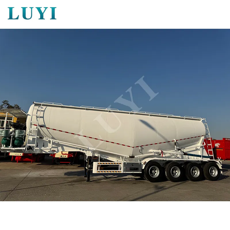 4‑axle powder tank semi‑trailer