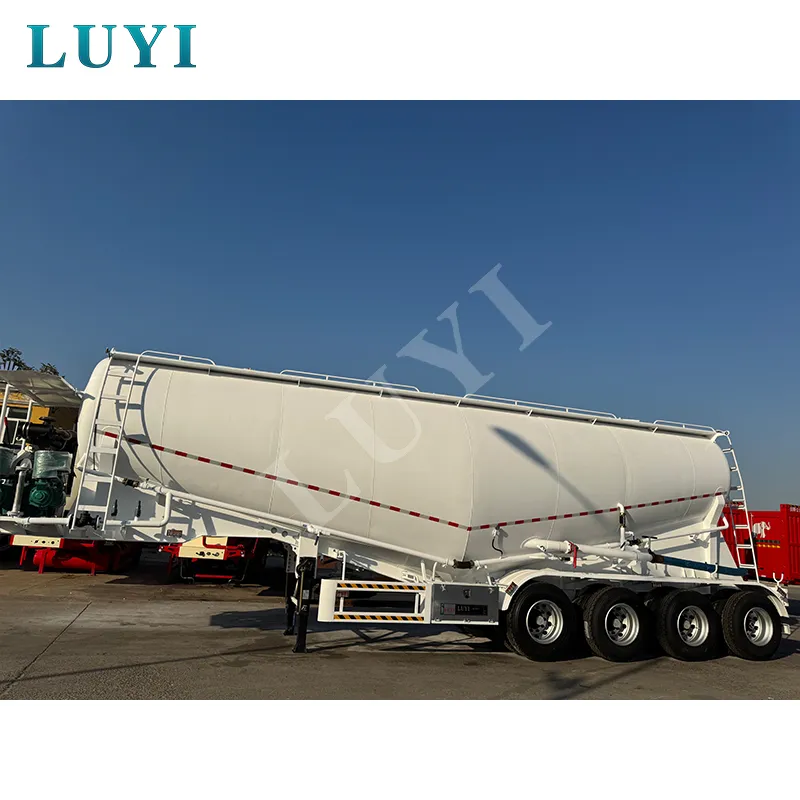4‑axle powder tank semi‑trailer