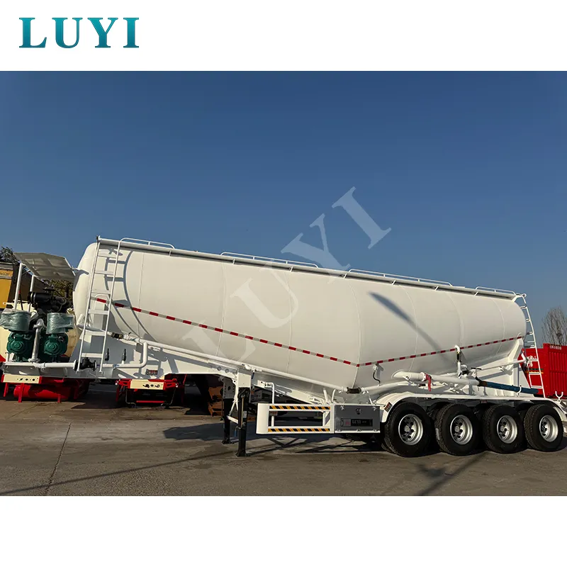 4‑axle powder tank semi‑trailer