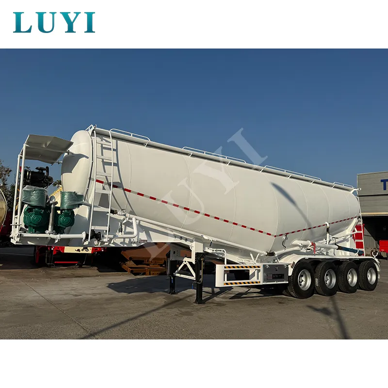 4‑axle powder tank semi‑trailer