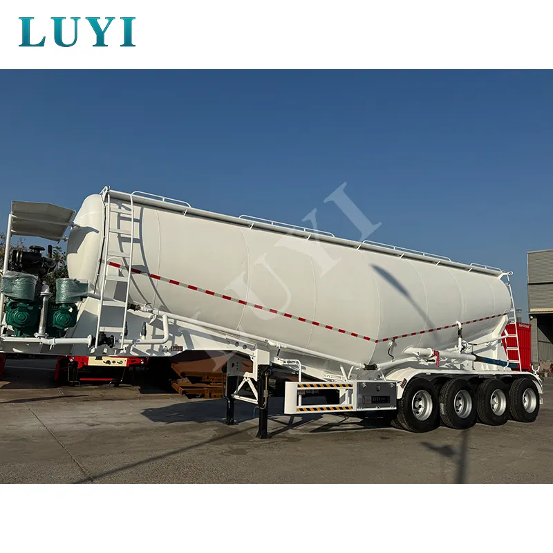 4‑axle powder tank semi‑trailer