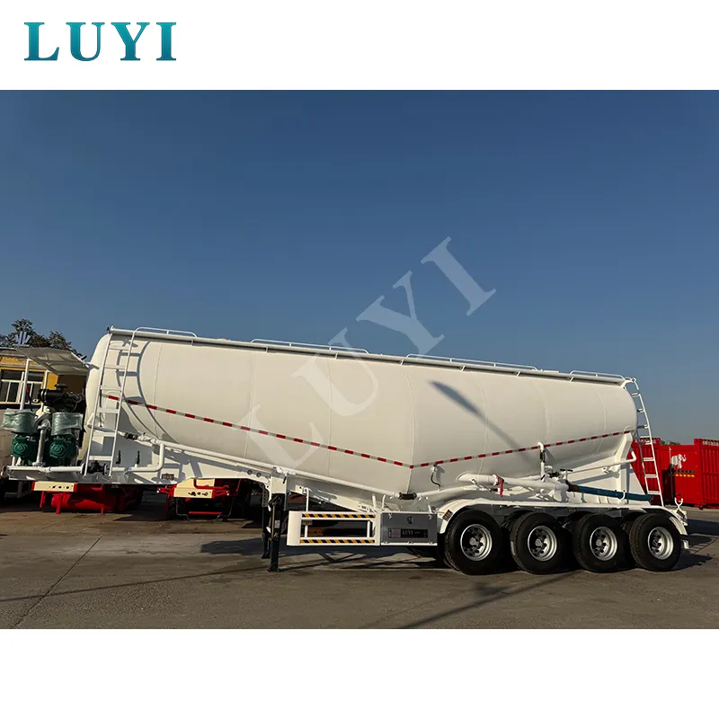 4‑axle powder tank semi‑trailer