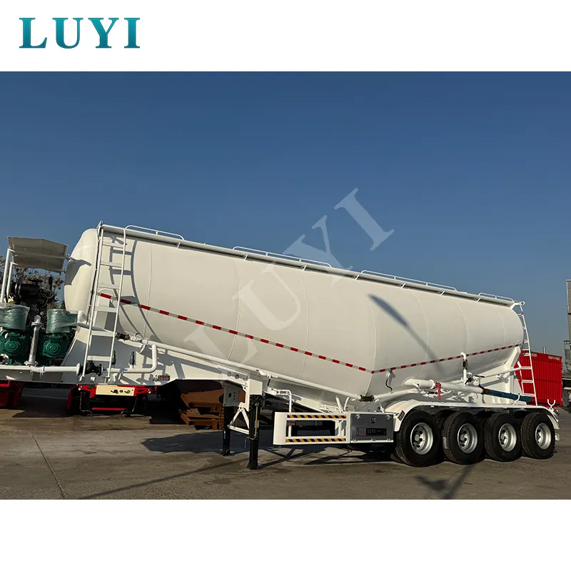 4‑axle powder tank semi‑trailer