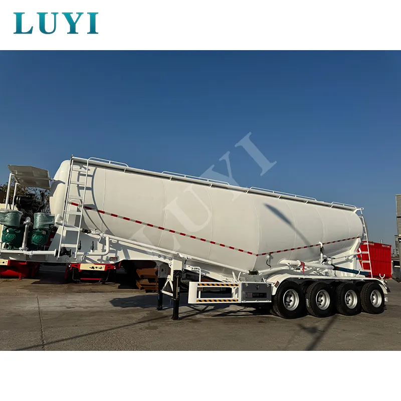 4‑axle powder tank semi‑trailer