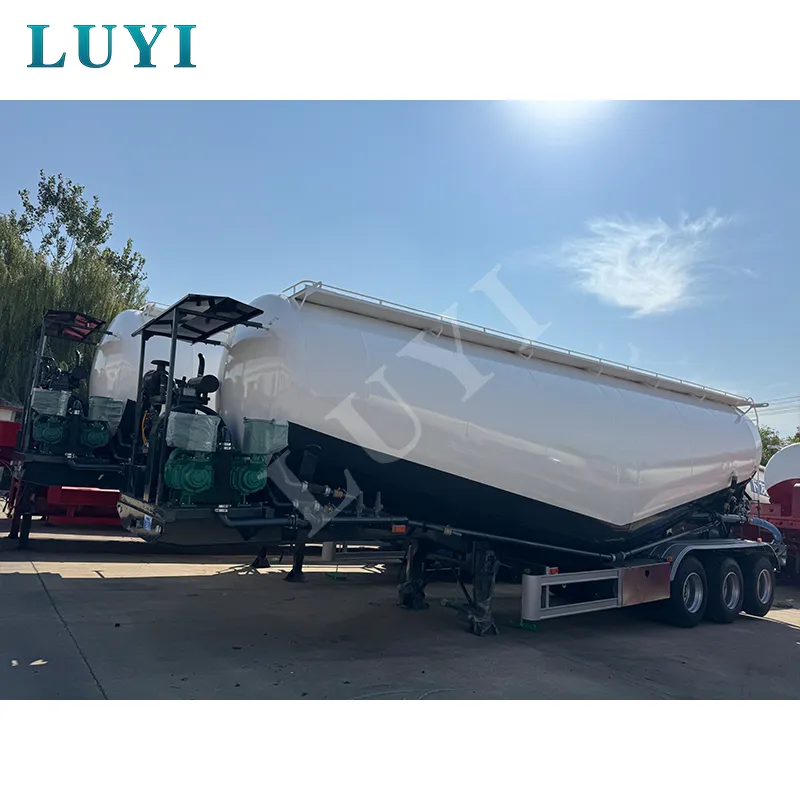 3‑axle bulk powder tank semi‑trailer