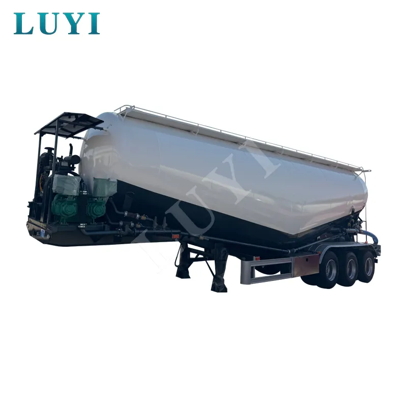 3‑axle bulk powder tank semi‑trailer