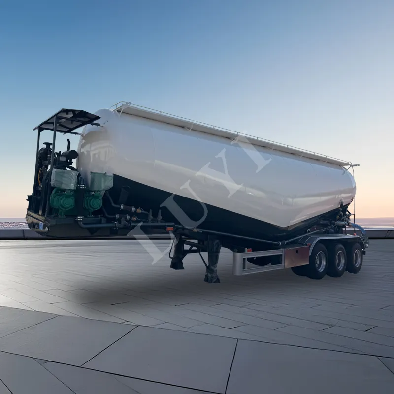 3‑axle bulk powder tank semi‑trailer