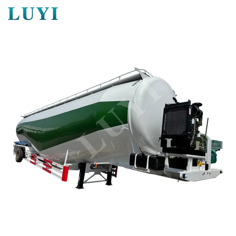 85m³ 3‑axle 2‑compartment bulk cement tanker