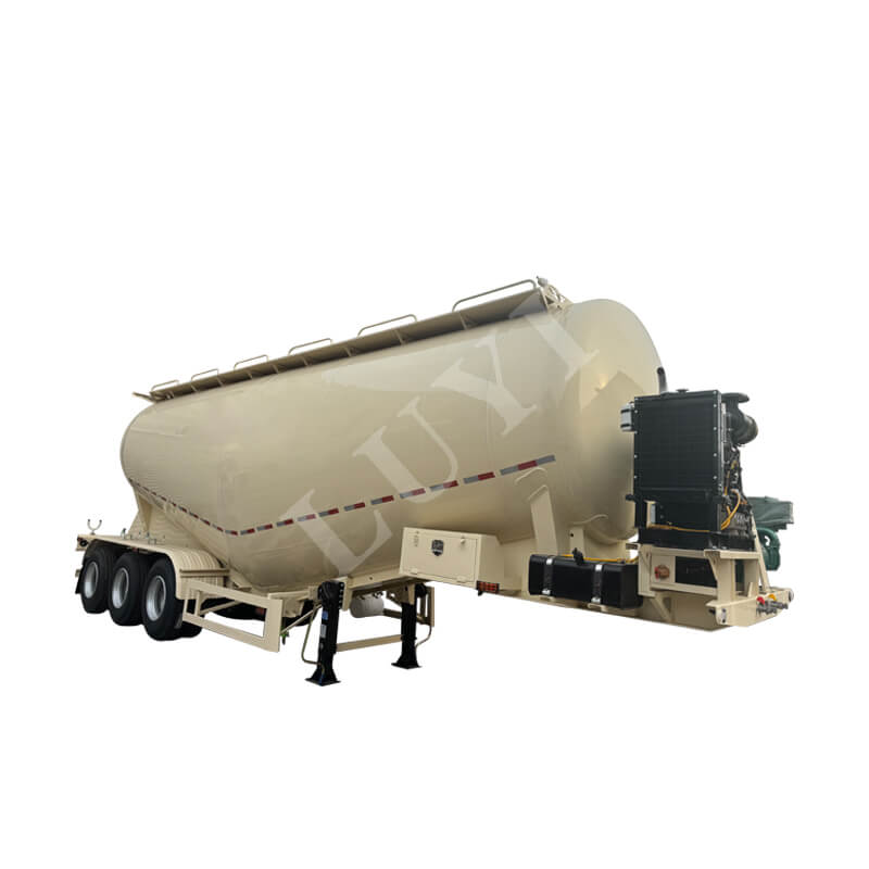 3‑axle bulk cement tanker semi‑trailer