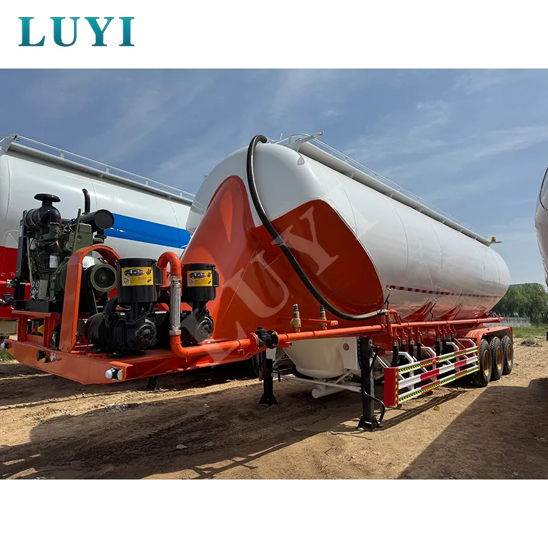 30‑48‑60 CBM carbon steel 3‑axle tank trailer
