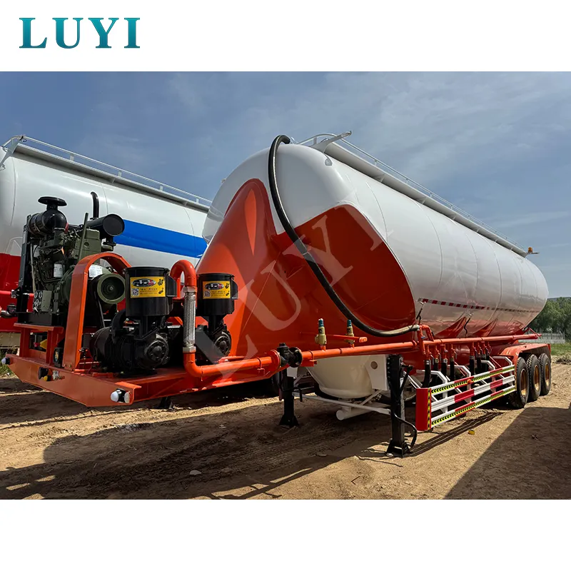 30‑48‑60 CBM carbon steel 3‑axle tank trailer